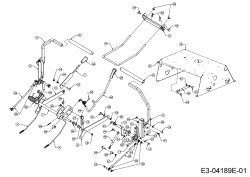 Cub Cadet Ersatzteile Zero Turn RZT 50 17YF2ACP010  (2015) Lenkung, Mähwerksaushebung