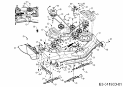 Ersatzteile Massey Ferguson Zero Turn MF 50-22 ZT Typ: 17AI2ACP695  (2012) Mähwerk P (50/127cm)