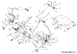Cub Cadet Ersatzteile Zero Turn RZT 54 17AI2ACK603  (2011) Lenkung, Mähwerksaushebung