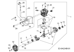 Cub Cadet Ersatzteile Motorkettensägen CC 3352 41AY652G603  (2008) Schwungrad, Short Block, Zündung