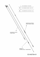 Ersatzteile MTD Benzin Rasenmäher mit Antrieb 53 SPO Typ: 12C-84MC676  (2008) Bowdenzüge 