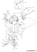 Cub Cadet Ersatzteile Zero Turn RZT 42 17AE2ACG603  (2008) Elektromagnetkupplung, Motorzubehör, Tank