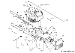 Cub Cadet Ersatzteile Zero Turn All Rounder 1050 17AF9BKP603R  (2009) Motorzubehör