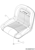 Cub Cadet Ersatzteile Zero Turn All Rounder 1050 17AH9BKP603  (2009) Sitz