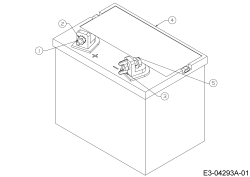 Cub Cadet Ersatzteile Zero Turn All Rounder 1050 17AH9BKP603  (2009) Batterie