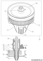 Cub Cadet Ersatzteile Zero Turn FMZ 42 17AE4BFR603  (2008) Messerspindel 618-04684