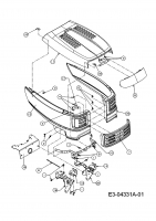 Ersatzteile Verts Loisirs Rasentraktoren VLK2 25H127 Typ: 13AI61TP617  (2008) Motorhaube T-Style