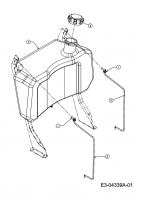Ersatzteile Verts Loisirs Rasentraktoren VLK2 25H127 Typ: 13AI61TP617 (2008) Tank
