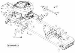 Ersatzteile Variolux Rasentraktoren V-RTH 135/92 T Typ: 13AH77TE620  (2009) Motorzubehör