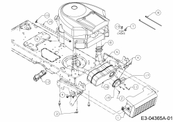 Ersatzteile MTD Rasentraktor P 200 HN Typ: 13AT713N678  (2010) Motorzubehör 