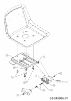Ersatzteile Mastercut Rasentraktoren Mastercut 76 Typ: 13AH761C659  (2009) Sitzträger