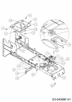 Ersatzteile MTD Rasentraktor Smart RE 125 Typ: 13IH76KE600  (2020) Rahmen 