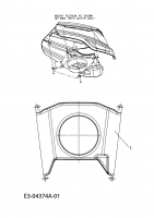 Ersatzteile Staub Rasentraktoren SAEL 108/22 HK Typ: 13AF79KG632  (2009) Luftführung