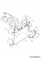 Ersatzteile MTD Rasentraktor 742 RL Typ: 13AN772G329  (2010) Vorderachse Seriennr. ...B... 