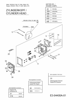 Ersatzteile MTD-Motoren Vertikal 1P61MH Typ: 752Z1P61MH  (2008) Zylinderkopf