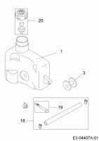 Ersatzteile MTD-Motoren Vertikal 1P61FHA Typ: 752Z1P61FHA  (2008) Tank
