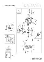 Ersatzteile MTD-Motoren Vertikal 1P61FEA Typ: 752Z1P61FEA  (2008) Rumpfmotor