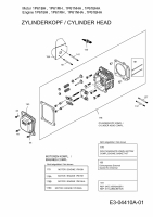 Ersatzteile MTD-Motoren Vertikal 1P61BHA Typ: 752Z1P61BHA  (2009) Zylinderkopf