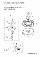 Ersatzteile MTD-Motoren Vertikal 1P61BHA Typ: 752Z1P61BHA  (2010) Schwungrad, Zündspule