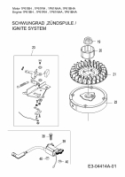 Ersatzteile MTD-Motoren Vertikal 1P61BHA Typ: 752Z1P61BHA  (2009) Schwungrad, Zündspule
