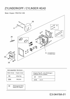Ersatzteile MTD-Motoren Vertikal 1P65MH Typ: 752Z1P65MH  (2008) Zylinderkopf