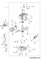 Ersatzteile MTD-Motoren Vertikal 1P65TH Typ: 752Z1P65TH  (2008) Rumpfmotor