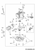 Ersatzteile MTD-Motoren Vertikal 1P70FHA Typ: 752Z1P70FHA  (2008) Rumpfmotor