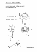 Ersatzteile MTD-Motoren Vertikal 5P65MHA Typ: 752Z5P65MHA  (2009) Schwungrad, Zündspule
