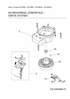 Ersatzteile MTD-Motoren Vertikal 5P70MHA Typ: 752Z5P70MHA  (2009) Schwungrad, Zündspule