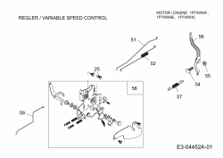 Ersatzteile MTD-Motoren Vertikal 1P70WHB Typ: 752Z1P70WHB  (2010) Regler