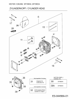 Ersatzteile MTD-Motoren Vertikal 5P70MHA Typ: 752Z5P70MHA  (2009) Zylinderkopf