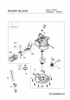 Ersatzteile MTD-Motoren Vertikal 1P65RH Typ: 752Z1P65RH  (2011) Rumpfmotor