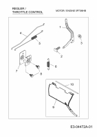 Ersatzteile MTD-Motoren Vertikal 5P70MHB Typ: 752Z5P70MHB  (2010) Regler