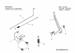 Ersatzteile MTD-Motoren Vertikal 1P65RHA Typ: 752Z1P65RHA  (2013) Regler