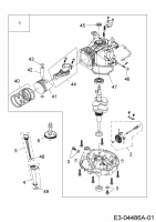 Ersatzteile MTD-Motoren Vertikal 2P70MHB Typ: 752Z2P70MHB  (2010) Rumpfmotor