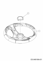 Ersatzteile Massey Ferguson Rasentraktoren MF 41-18 RD Typ: 13AJ91CN695  (2012) Lenkrad