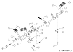 Cub Cadet Ersatzteile Rasentraktoren LTX 1042 13AP93AS330  (2015) Pedale