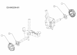 Ersatzteile Verts Loisirs Rasentraktoren VLK2 25H127 GC Typ: 13AI92TP417 (2009) Radkappen