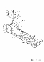 Cub Cadet Ersatzteile Rasentraktoren LTX 1042 13AX91AS330  (2012) Rahmen