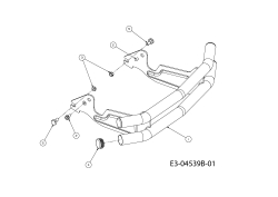 Cub Cadet Ersatzteile Gartentraktoren GT 1224 14AI94AP603  (2011) Stoßstange