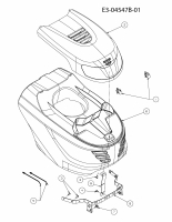 Ersatzteile Gutbrod Rasentraktoren ELX 107 SHL-K Typ: 13BG91GG690  (2012) Motorhaube G-Style
