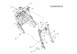 Ersatzteile Verts Loisirs Rasentraktoren VLK2 25H127 GC Typ: 13AI92TP417 (2009) Armaturenbrett