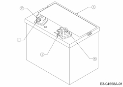 Cub Cadet Ersatzteile Rasentraktoren LTX 1042 13AX91AS330  (2012) Batterie