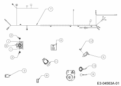 Ersatzteile Gutbrod Rasentraktoren ELX 127 SAL-SK Typ: 13AF90GP690  (2009) Elektroteile