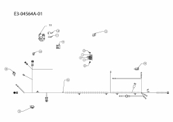 Ersatzteile Yard-Man Rasentraktoren AG 9180 Typ: 13AV90YG643  (2009) Elektroteile, Schaltplan