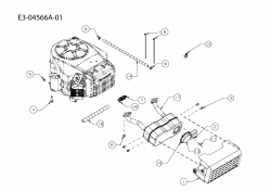 Ersatzteile Gutbrod Rasentraktoren ELX 107 SHL-K Typ: 13AG91GG690  (2009) Motorzubehör