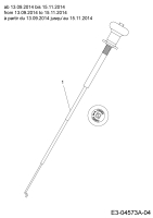 Cub Cadet Ersatzteile Rasentraktoren CC 1022 KHT 13HF93AT603  (2014) Chokezug ab 13.09.2014 bis 15.11.2014