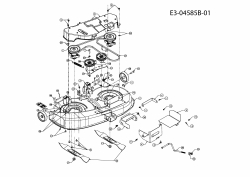 Ersatzteile Massey Ferguson Rasentraktoren MF 38-15 SD Typ: 13AV91CF695 (2010) Mähwerk F (38"/96cm)