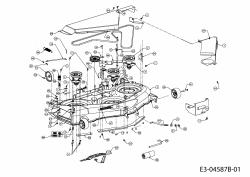 Ersatzteile Massey Ferguson Rasentraktoren MF 50-25 SD Typ: 13AI92CP695  (2010) Mähwerk P (50/127cm)