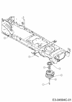 Cub Cadet Ersatzteile Rasentraktoren LTX 1042 13AP93AS330  (2015) Elektromagnetkupplung, Motorkeilriemenscheibe